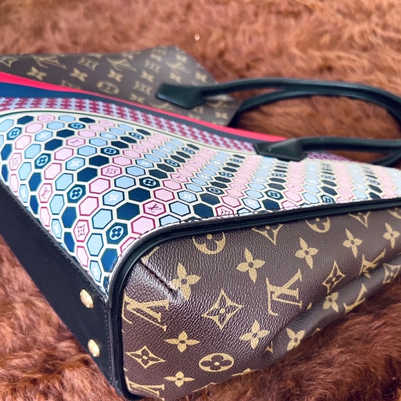 Kimono Handbag Limited Edition Mm Brown Multicolor Monogram Canvas and Calf Leat - Picture 6 of 7